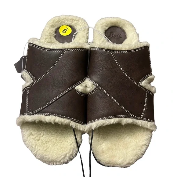 003 SLPPRS: Bass Sherpa Outdoor slippers size 8 - Picture 3 of 6